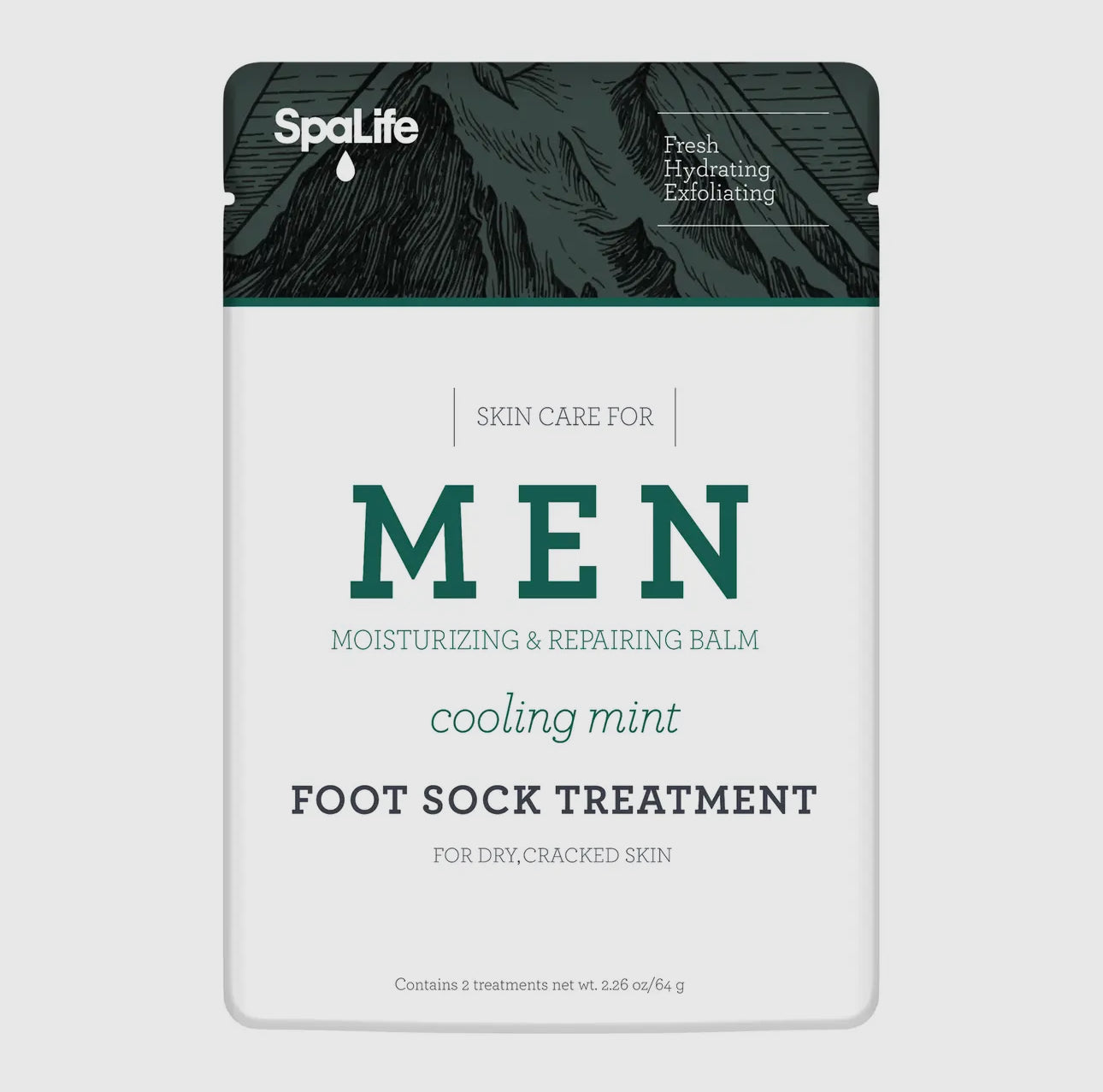Men's Cooling Mint Moisturizing Foot Sock Treatment