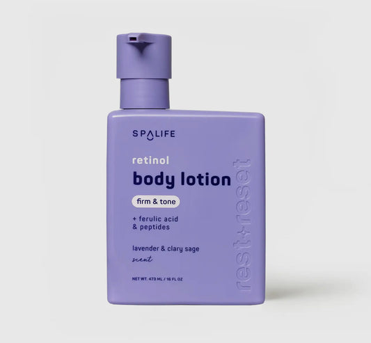 Rest Reset Retinol Body Lotion, Lavender & Clary Sage Scent