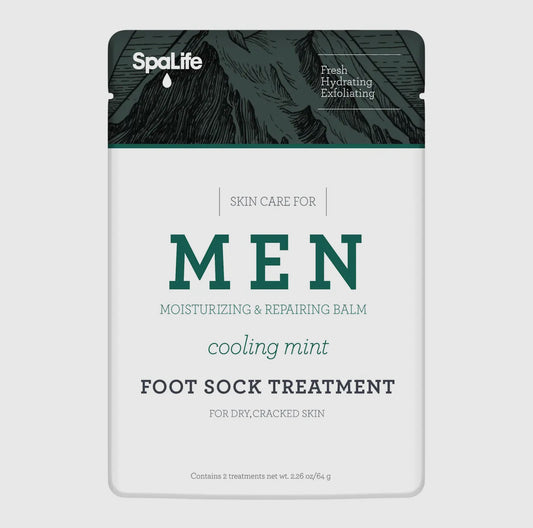 Men's Cooling Mint Moisturizing Foot Sock Treatment